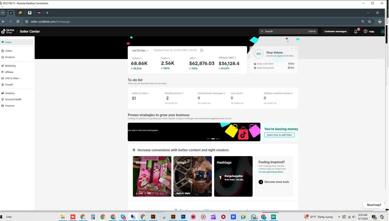 TikTok Storefront Sync